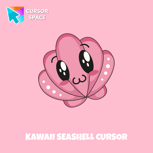Kawaii Seashell cursor arrow cursor